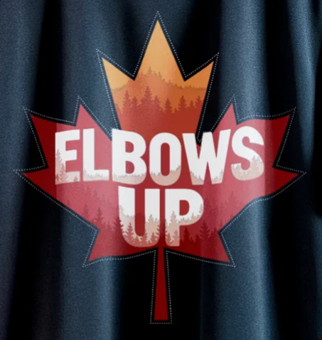 Elbows Up Canadian Flag Shirt